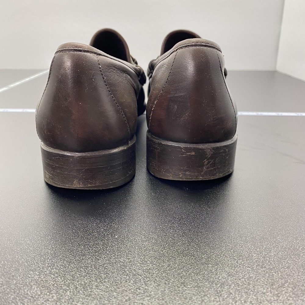 Gucci Shoes Mens Size 9.5 Brown Leather Horsebit Loafers Made In Italy Old Money - Picture 6 of 15